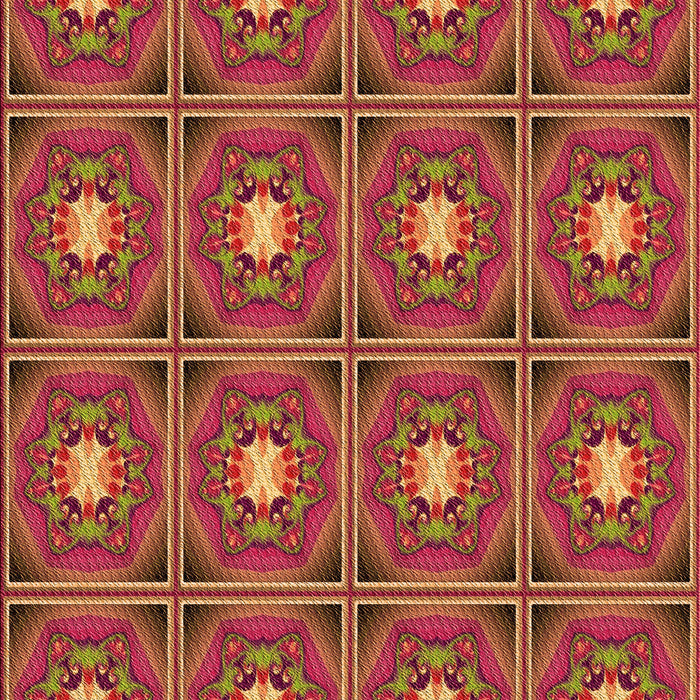 Patterned Crimson Red Rug, pat2882org