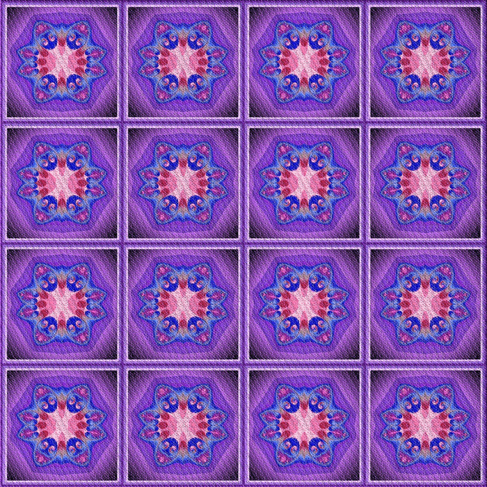 Round Machine Washable Transitional Purple Rug, wshpat2882pur