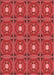 Patterned Red Rug, pat2882rd