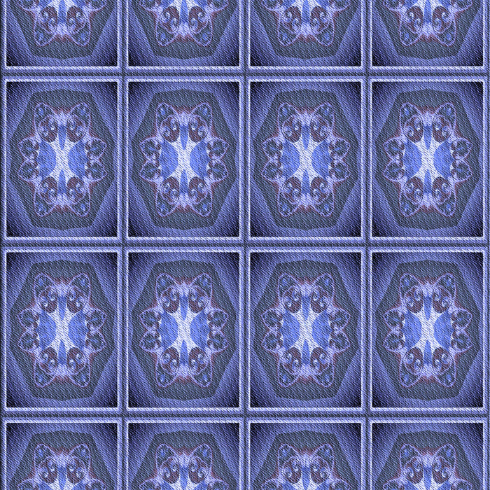 Patterned Blue Rug, pat2883blu