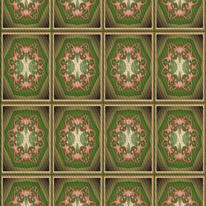 Patterned Dark Golden Brown Rug, pat2883brn