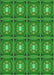 Patterned Green Rug, pat2883grn