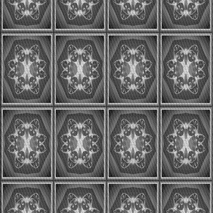 Machine Washable Transitional Black Rug, wshpat2883gry