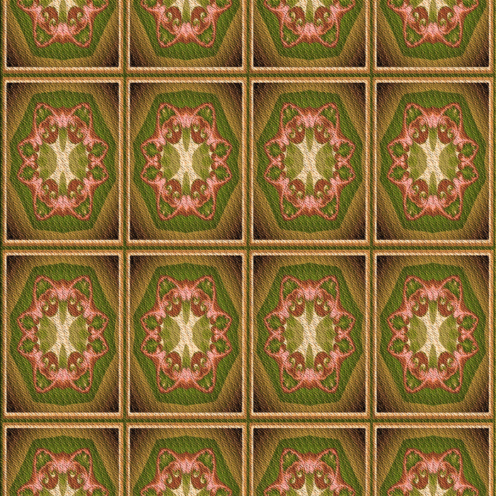 Patterned Saddle Brown Rug, pat2883org