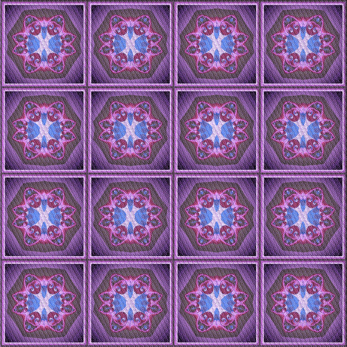 Round Patterned Dark Magenta Purple Rug, pat2883pur
