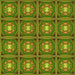 Round Patterned Pistachio Green Rug, pat2883yw