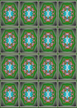 Machine Washable Transitional Green Rug, wshpat2883