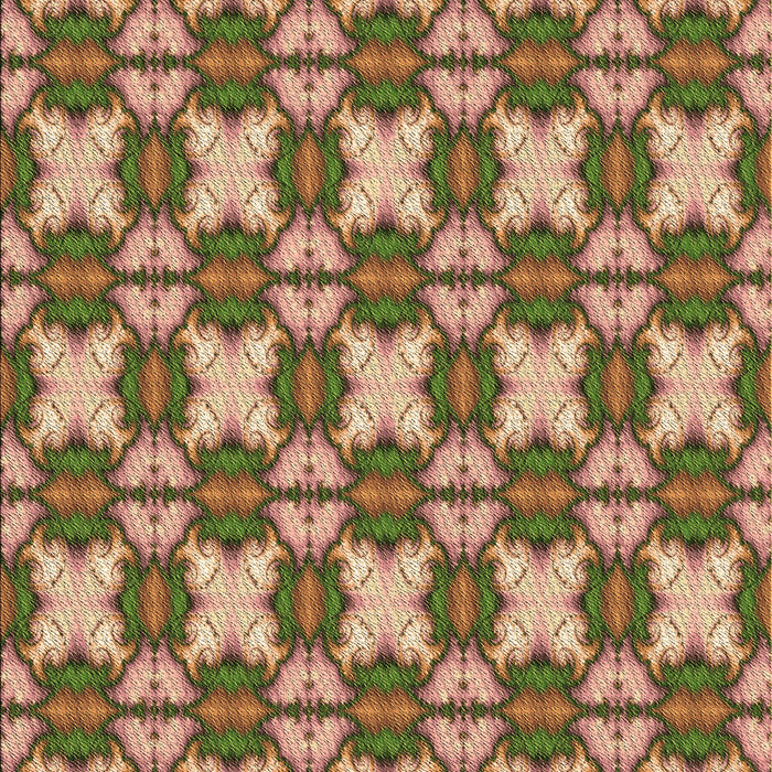 Patterned Saddle Brown Rug, pat2884brn