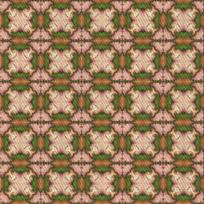 Round Patterned Saddle Brown Rug, pat2884brn