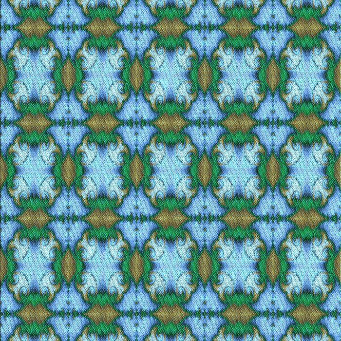 Patterned Turquoise Green Rug, pat2884lblu