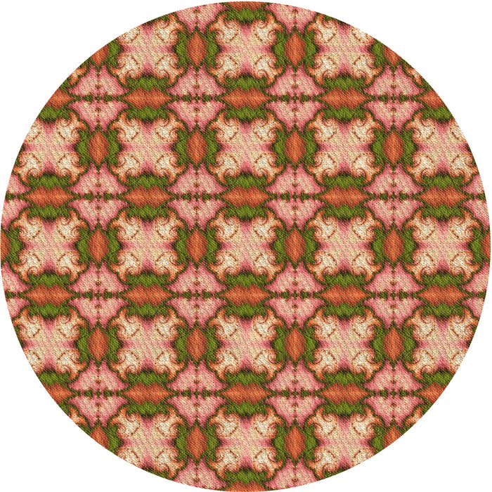 Square Patterned Peru Brown Rug, pat2884org