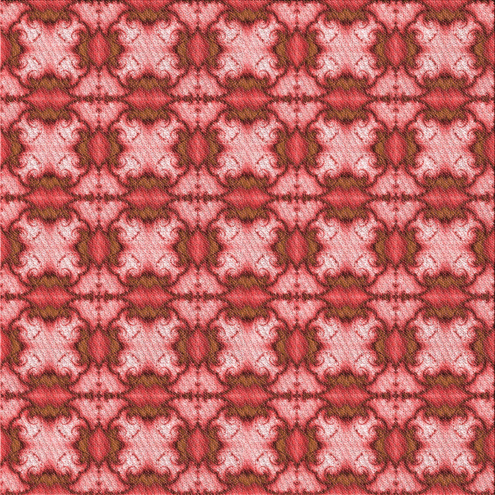 Round Patterned Red Rug, pat2884rd