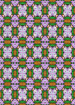 Patterned Green Novelty Rug, pat2884