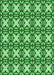 Patterned Green Rug, pat2885grn