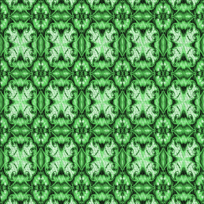 Patterned Green Rug, pat2885grn