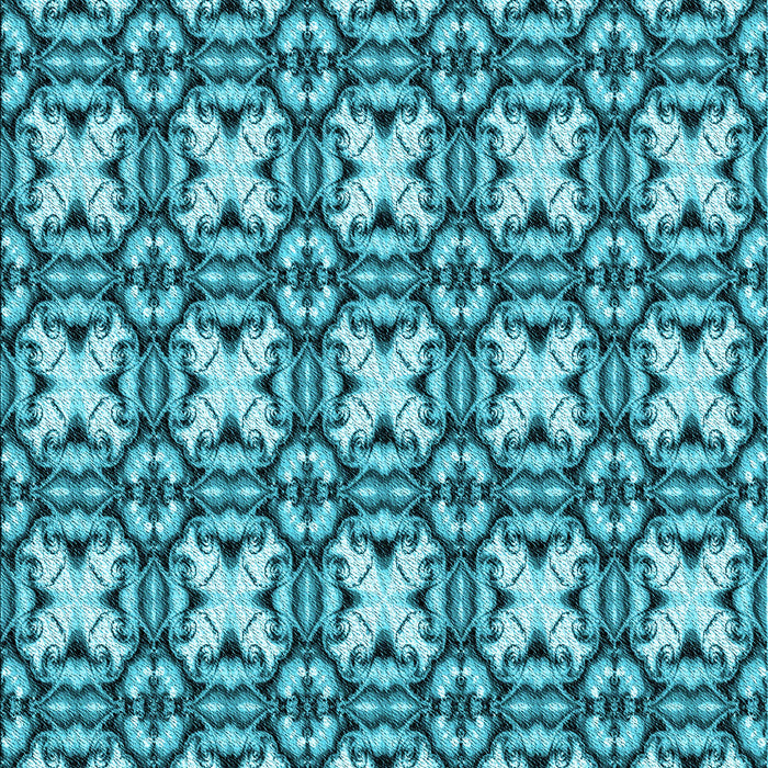 Patterned Teal Green Rug, pat2885lblu