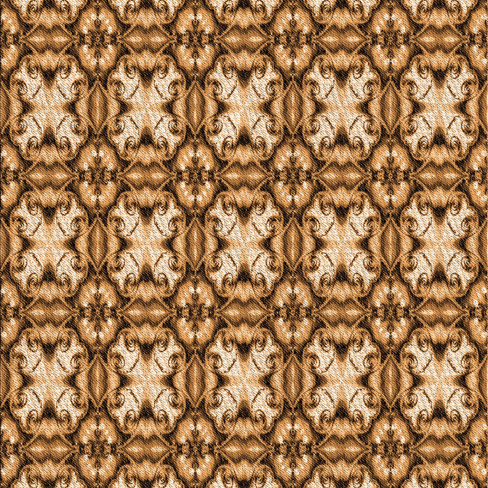 Patterned Yellow Orange Rug, pat2885org