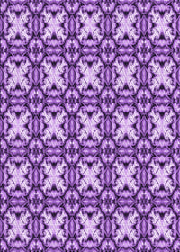 Machine Washable Transitional Violet Purple Rug, wshpat2885pur