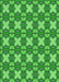 Patterned Neon Green Rug, pat2886grn