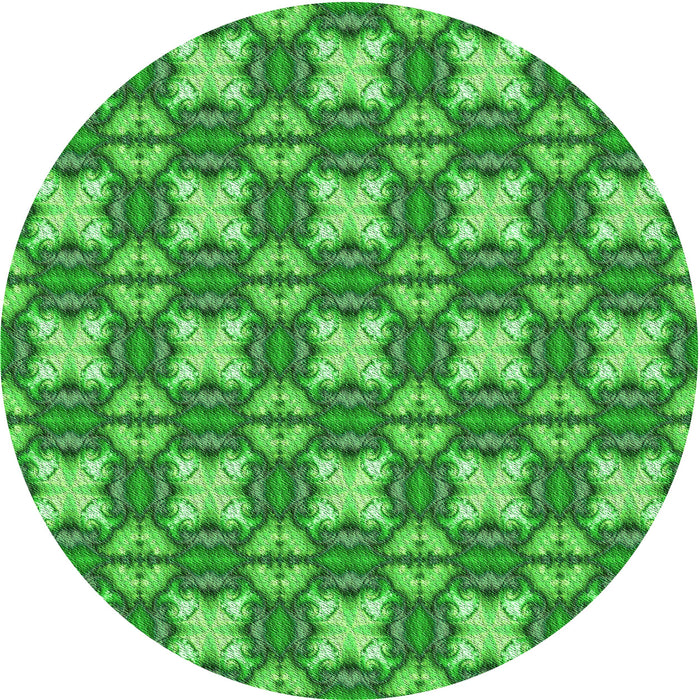 Square Machine Washable Transitional Neon Green Rug in a Living Room, wshpat2886grn
