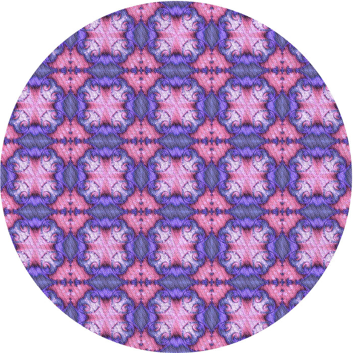 Square Patterned Purple Rug, pat2886pur