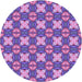 Square Machine Washable Transitional Purple Rug in a Living Room, wshpat2886pur