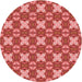 Square Machine Washable Transitional Red Rug in a Living Room, wshpat2886rd