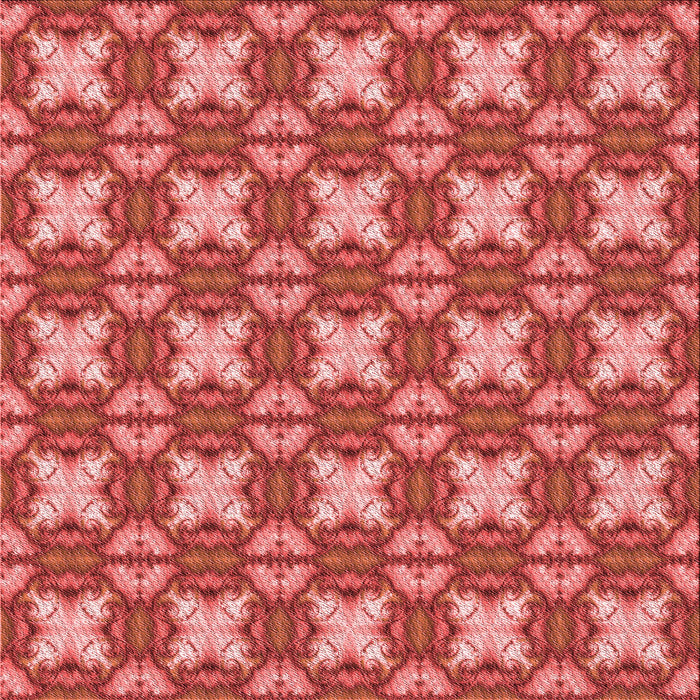 Round Patterned Red Rug, pat2886rd