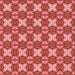Round Patterned Red Rug, pat2886rd