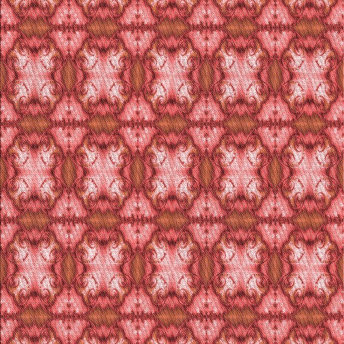Patterned Red Rug, pat2886rd