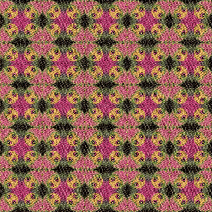 Round Patterned Brown Red Rug, pat2887brn