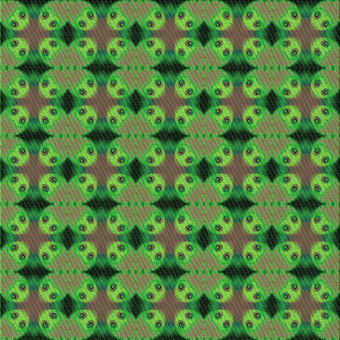 Round Patterned Army Green Rug, pat2887grn