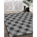 Machine Washable Transitional Dark Gray Rug in a Family Room, wshpat2887gry