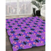 Machine Washable Transitional Purple Rug in a Family Room, wshpat2887pur