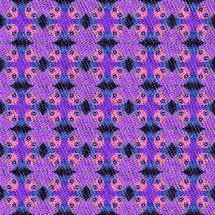 Round Machine Washable Transitional Purple Rug, wshpat2887pur