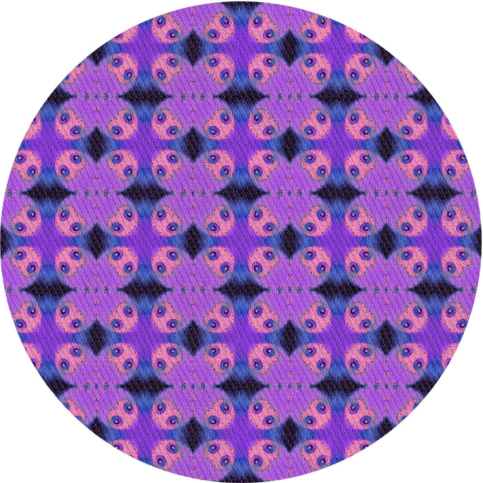 Square Machine Washable Transitional Purple Rug in a Living Room, wshpat2887pur