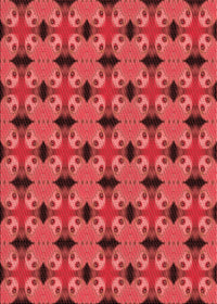 Machine Washable Transitional Red Rug, wshpat2887rd