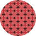 Square Machine Washable Transitional Red Rug in a Living Room, wshpat2887rd