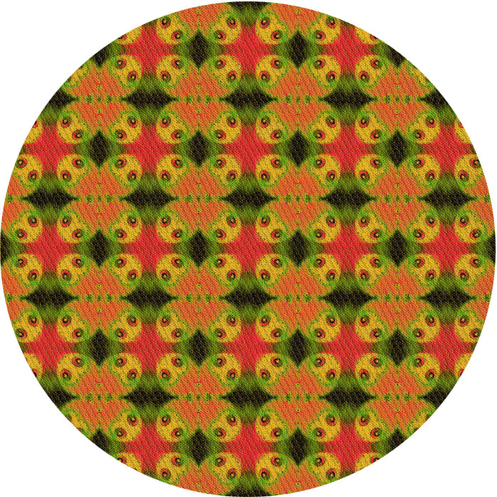 Square Machine Washable Transitional Tomato Red Rug in a Living Room, wshpat2887yw