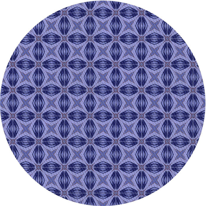 Square Patterned Purple Rug, pat2888blu
