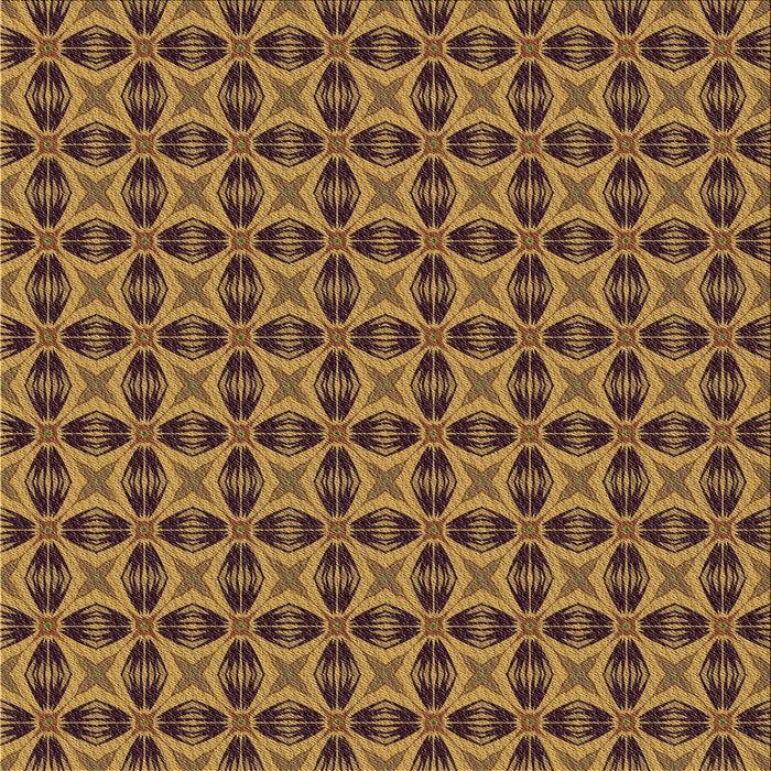 Round Patterned Red Brown Rug, pat2888brn