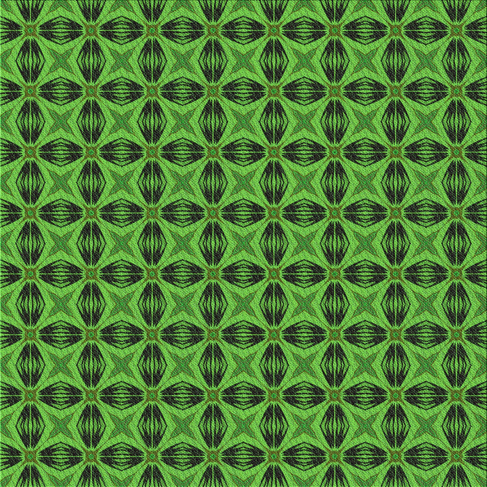 Round Machine Washable Transitional Green Rug, wshpat2888grn