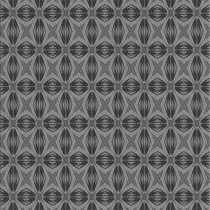 Machine Washable Transitional Black Rug, wshpat2888gry