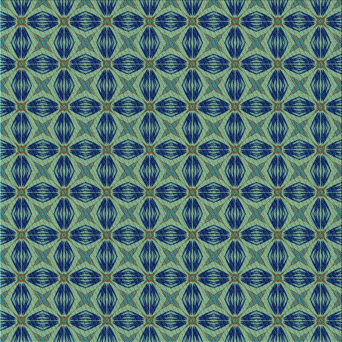 Round Machine Washable Transitional Emerald Green Rug, wshpat2888lblu