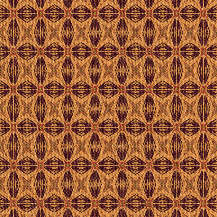 Patterned Neon Orange Rug, pat2888org