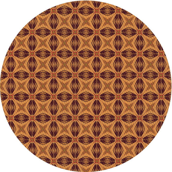 Square Machine Washable Transitional Neon Orange Rug in a Living Room, wshpat2888org