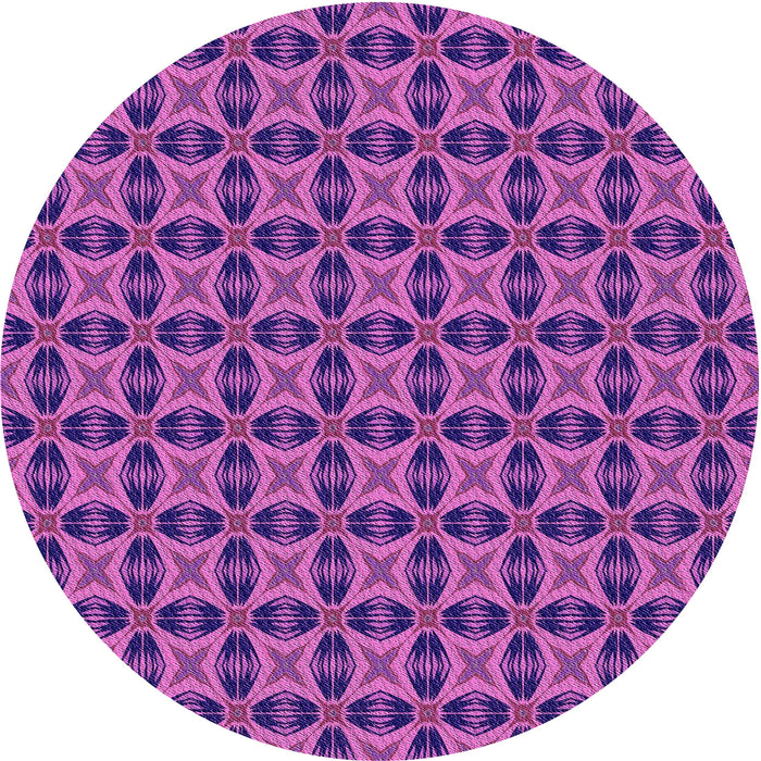 Square Patterned Bright Purple Rug, pat2888pur