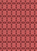 Patterned Red Rug, pat2888rd