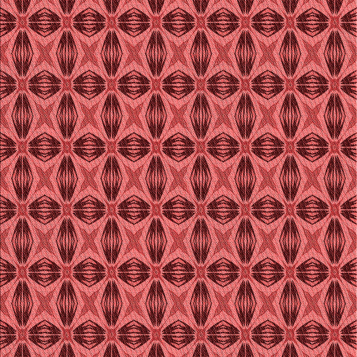 Patterned Red Rug, pat2888rd