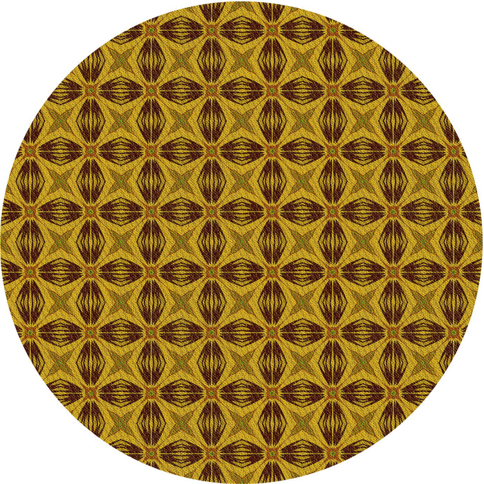 Square Patterned Red Brown Rug, pat2888yw